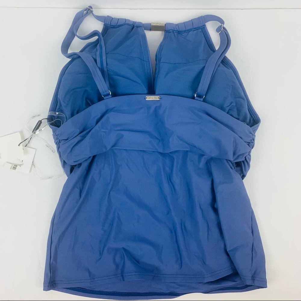 🔥CALVIN KLEIN🔥Swim High-Neck Keyhole Tankini Swimsuit Top Medium NWT - Picture 5 of 7